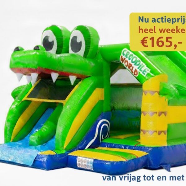 Springkussen Krokodil weekend